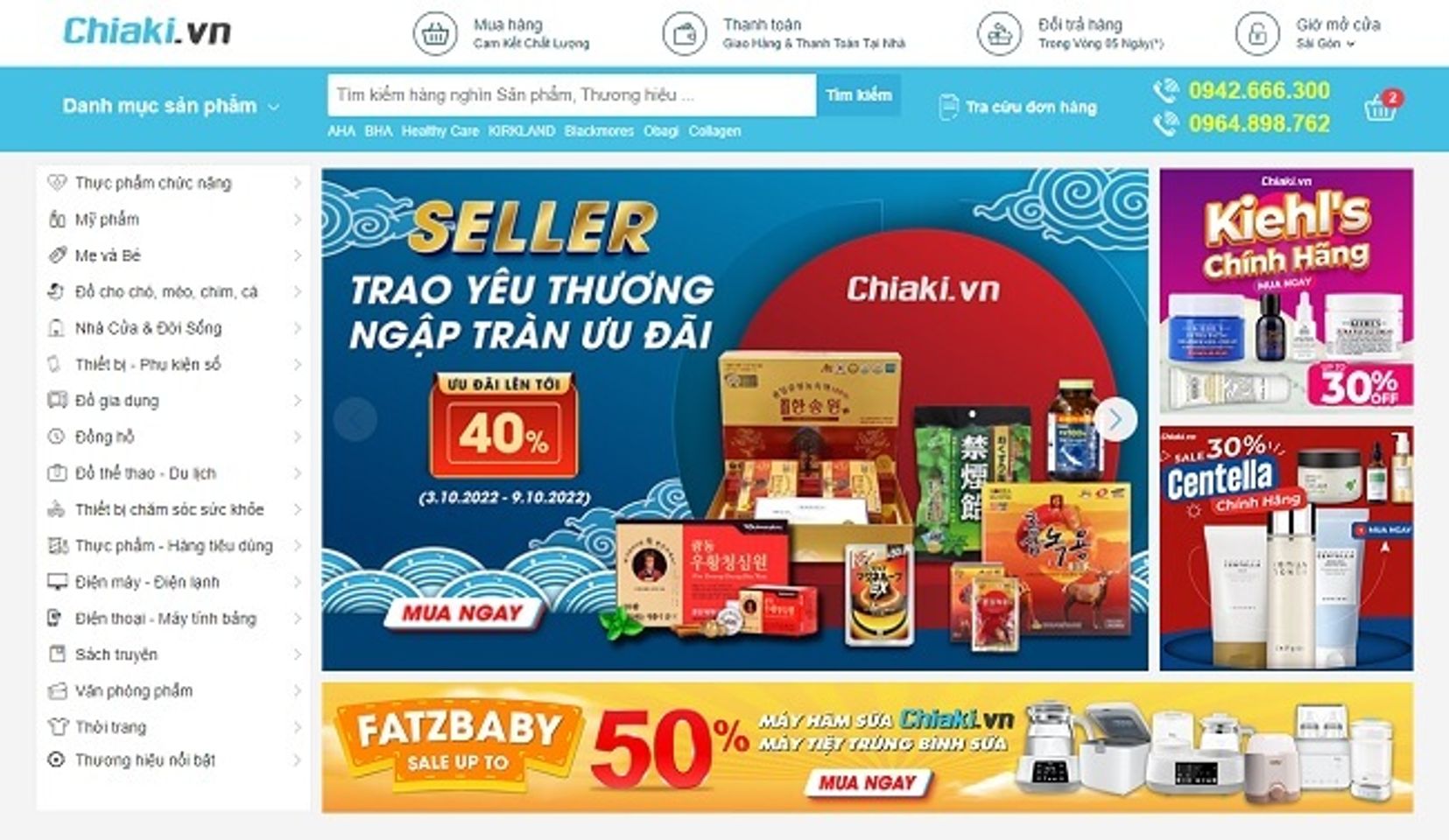 Truy cập v&agrave;o website Chiaki.vn&nbsp;để chọn mua sản phẩm