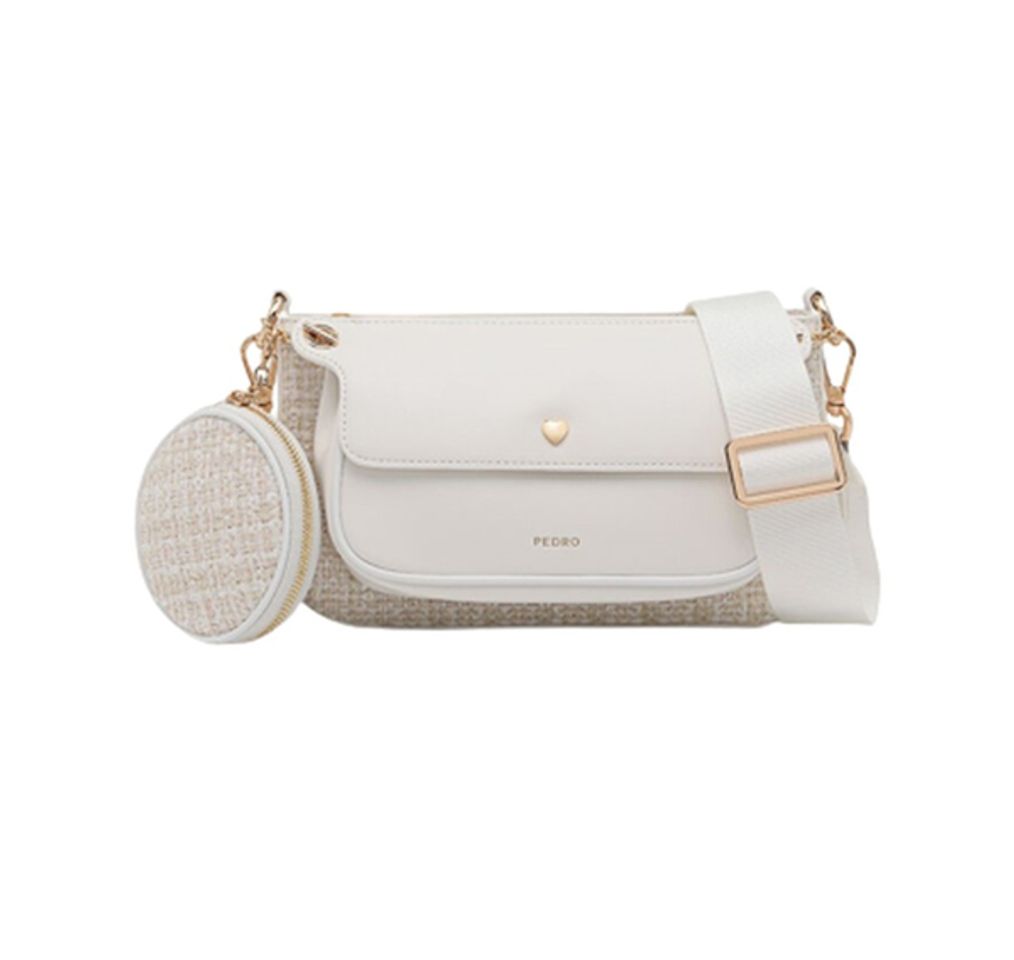 Pedro Tweed Double Flap Shoulder PW2-75210093 kẹp n&aacute;ch