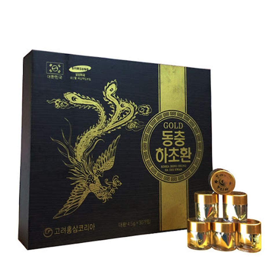 Vi&ecirc;n Đ&ocirc;ng Tr&ugrave;ng Hạ Thảo H&agrave;n Quốc GOLD 30 Vi&ecirc;n Cao Cấp