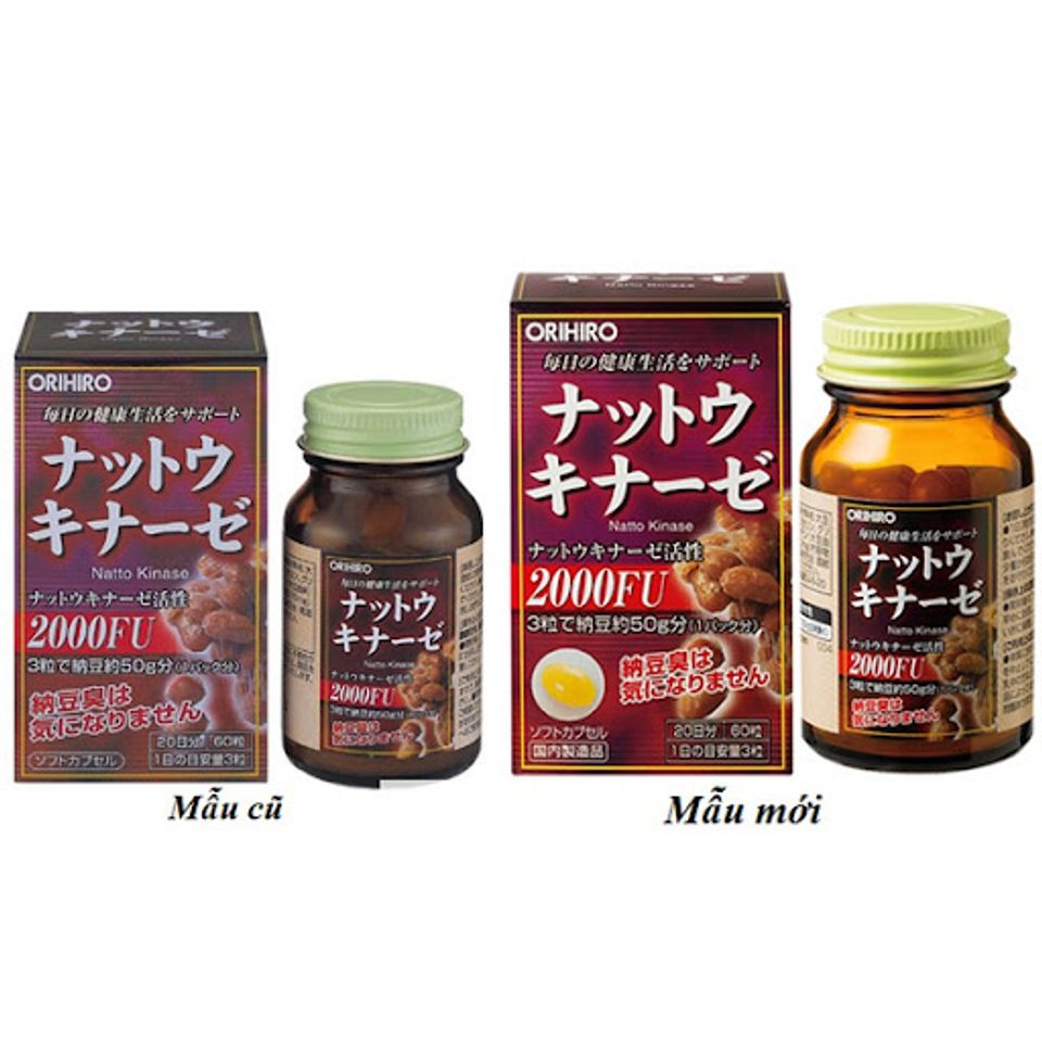 Vi&ecirc;n Uống Chống Đột Quỵ Nattokinase 2000FU Orihiro, Nhật Bản