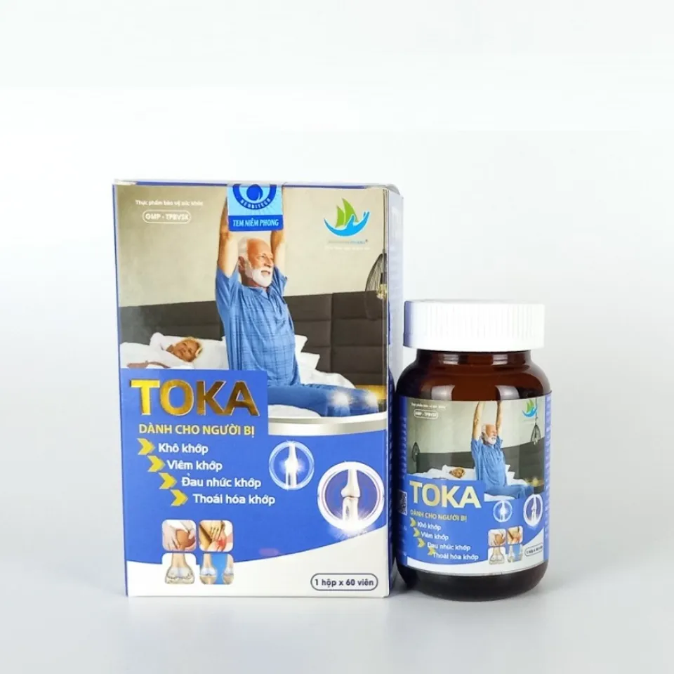 Viên uống Toka hỗ trợ xương khớp hộp 60 viên