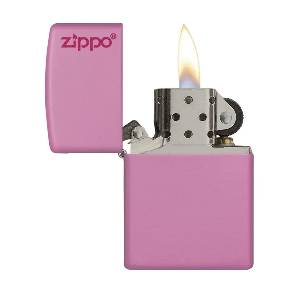 Bật lửa Zippo 238ZL Classic Pink Matte Zippo Logo