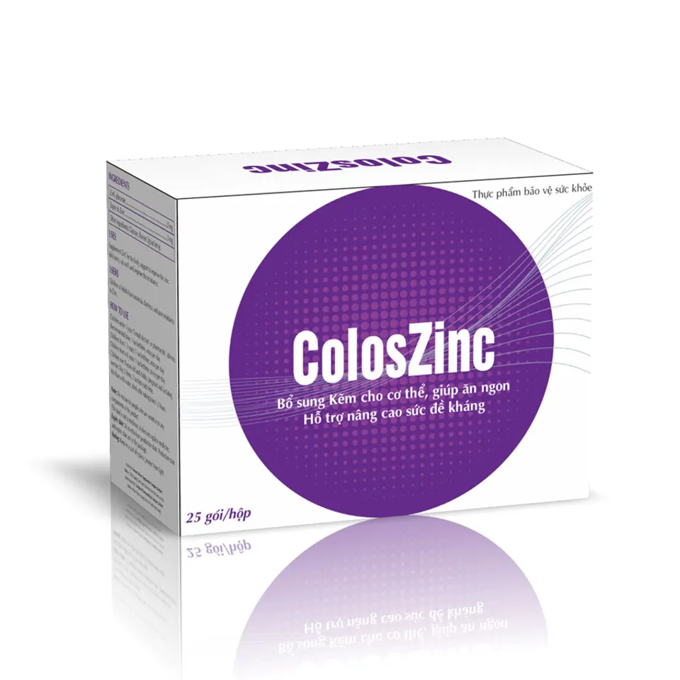 Bột uống hỗ trợ bổ sung kẽm ColosZinc lành tính với sức khỏe người dùng