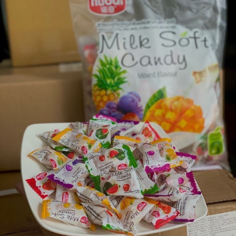 Combo 2 gói kẹo dẻo trái cây Milk Soft Candy