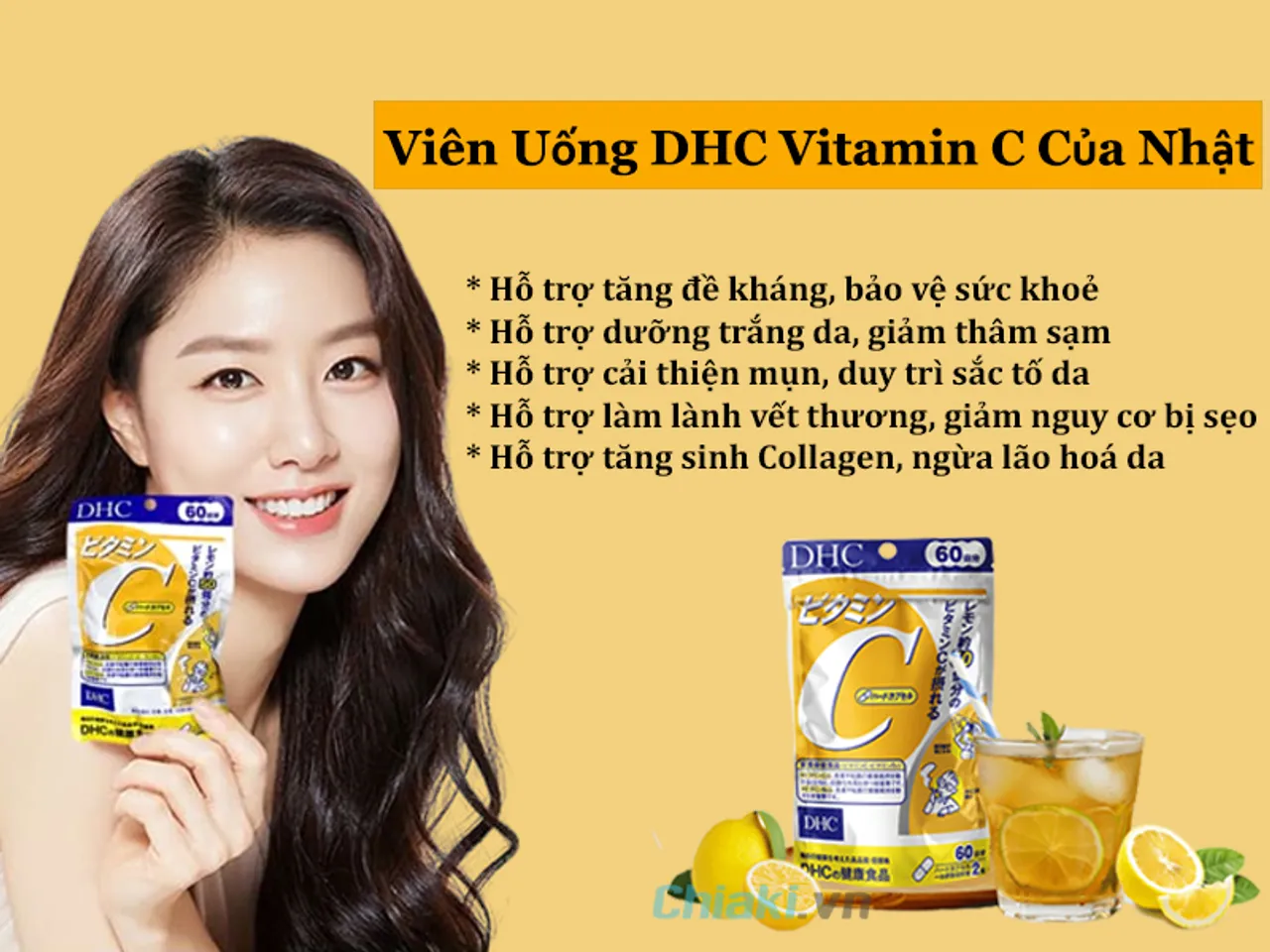 Công dụng của viên uống DHC Vitamin C của Nhật 120 Viên 
