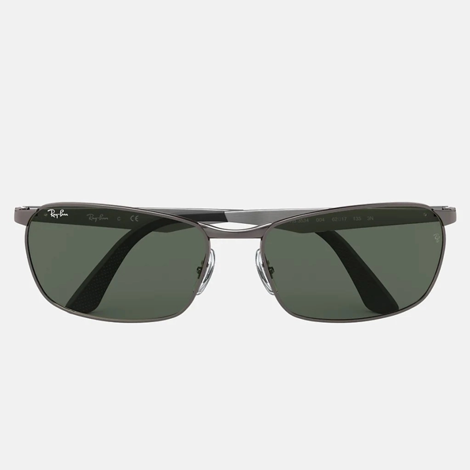 Kính mát Rayban Sunglasses in Gunmetal and Green 0RB3534 004 59