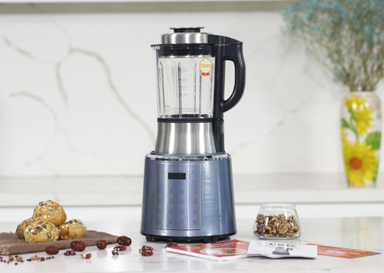 Review m&aacute;y nấu sữa hạt Unie V6