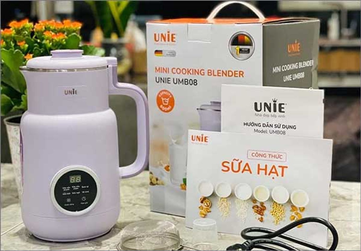Review m&aacute;y xay sữa hạt Unie UMB08