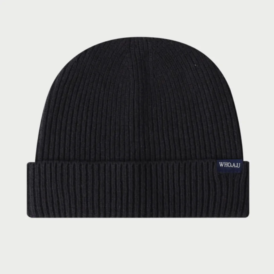 Mũ len thời trang Whoau Beanie WHHMC4923A Black