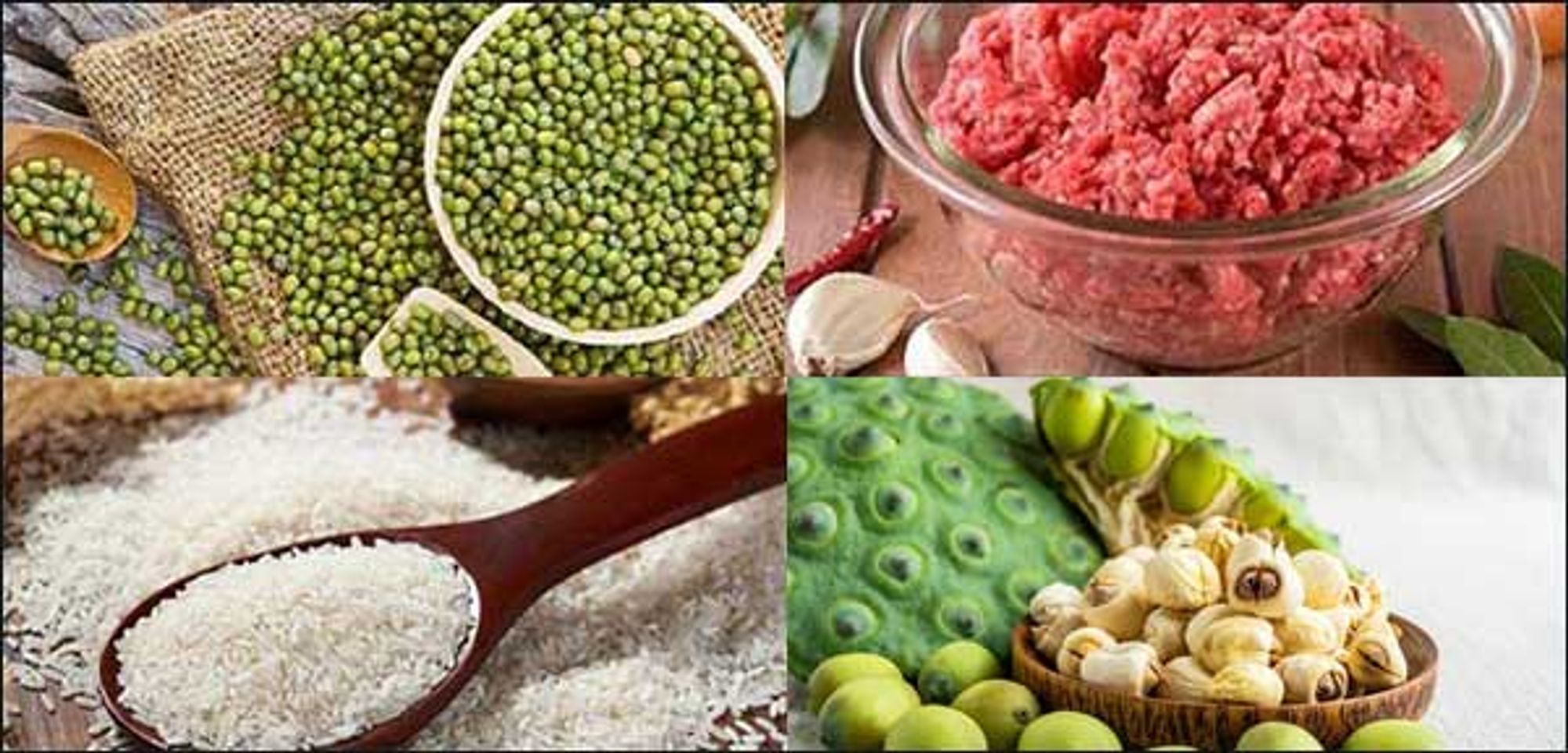 Chuẩn bị nguy&ecirc;n liệu để nấu m&oacute;n ch&aacute;o g&agrave;, hạt sen