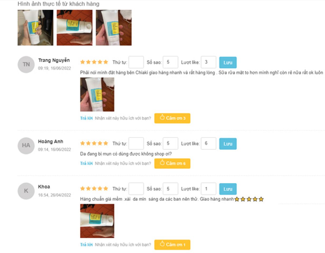 review sữa rửa mặt trị mụn ẩn cosrx 