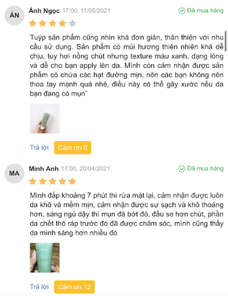 Đ&aacute;nh gi&aacute; từ người d&ugrave;ng