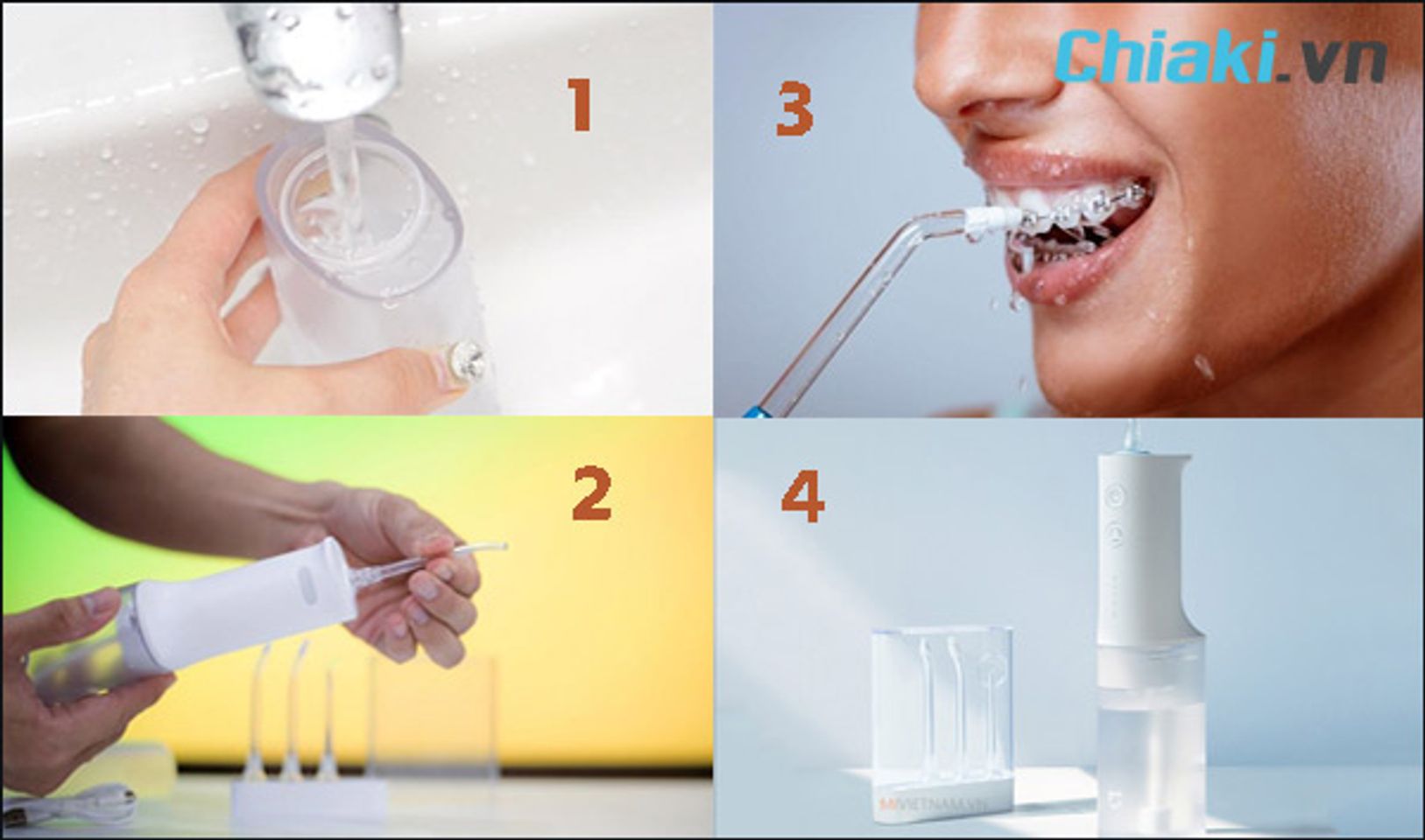 C&aacute;ch sử dụng m&aacute;y tăm nước Xiaomi đ&uacute;ng c&aacute;ch