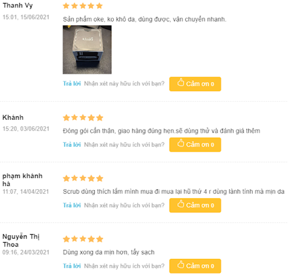Đ&aacute;nh gi&aacute; từ người d&ugrave;ng: