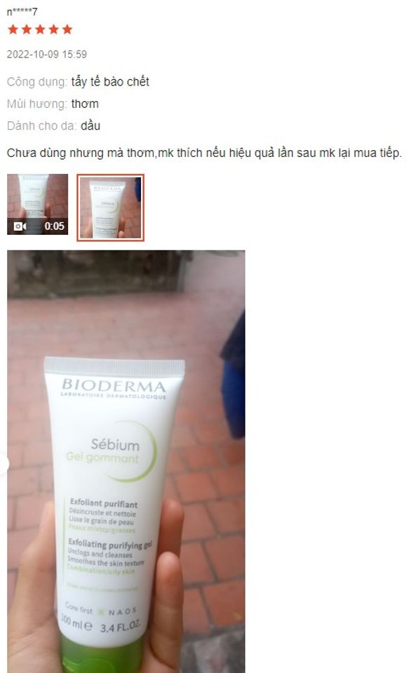 Review Tẩy tế b&agrave;o chết BHA Bio-essence Bioderma Sebium Gel Gommant