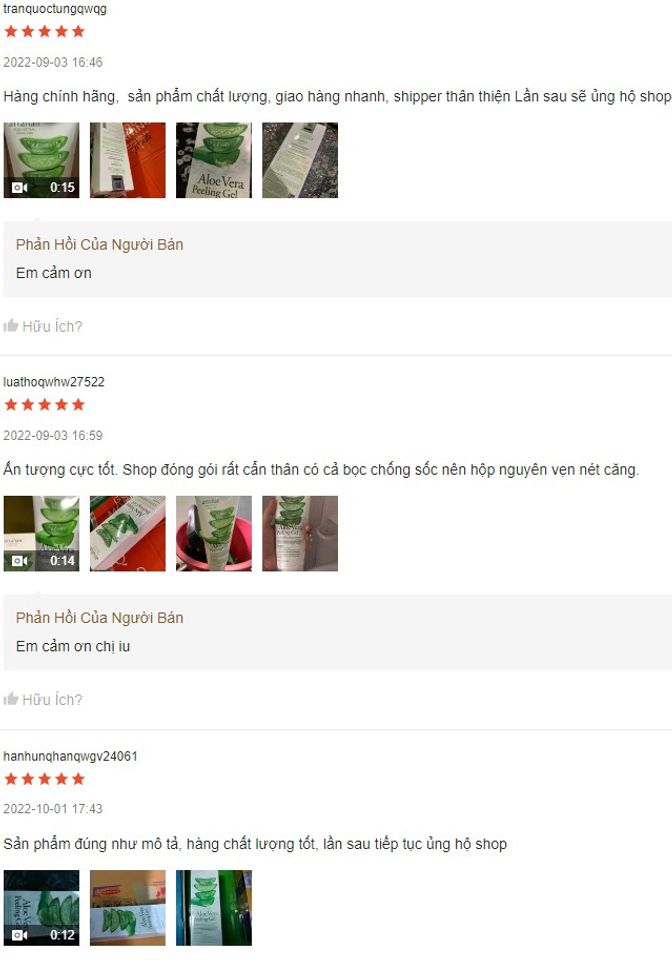 Review Tẩy tế b&agrave;o chết nha đam Arrahan Whitening Peeling Gel