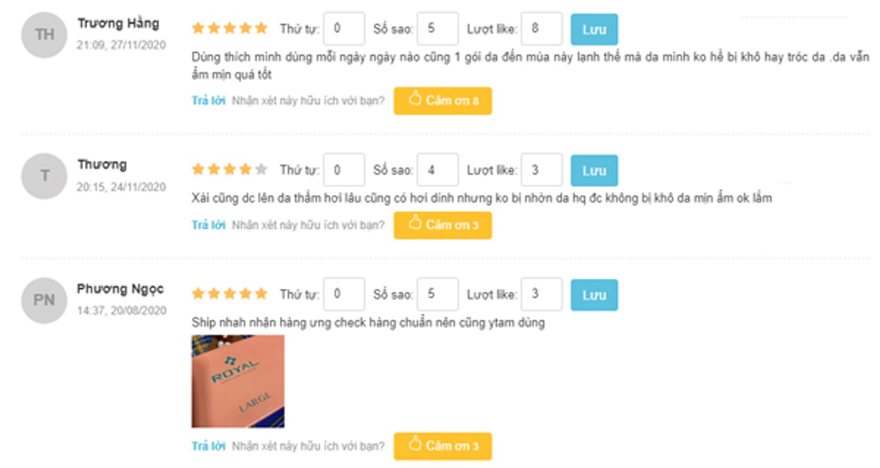 serum nhau thai cừu nhật royal review