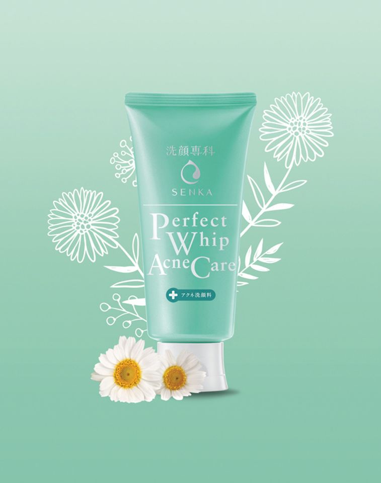 Sữa rửa mặt trị mụn ẩn Senka Perfect Whip Acne Care