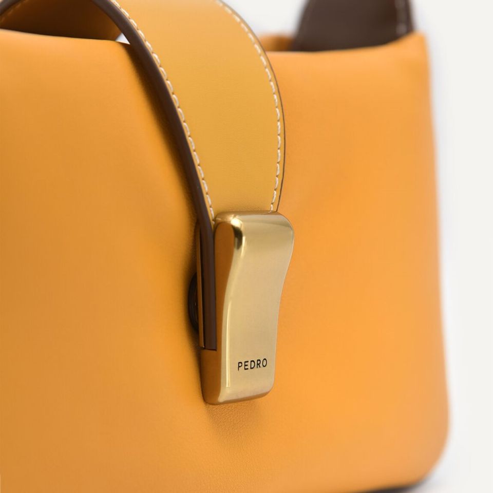 Túi xách Pedro Pinto Mini Shoulder Bag PW2-75060076 Mustard