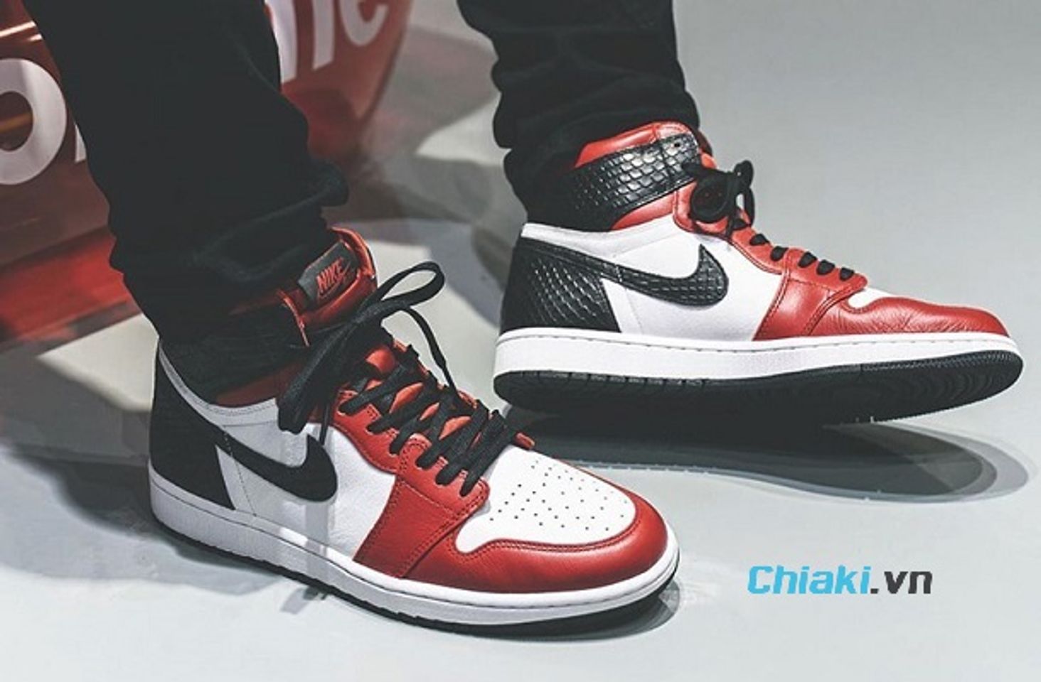 C&aacute;ch buộc d&acirc;y gi&agrave;y Nike Air cổ cao