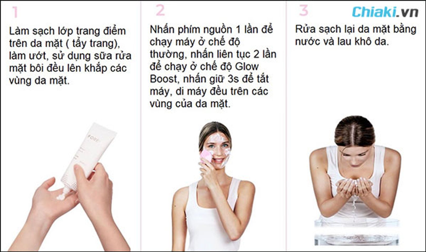Sử dụng m&aacute;y rửa mặt Foreo Luna kh&ocirc;ng cần kết nối với điện thoại