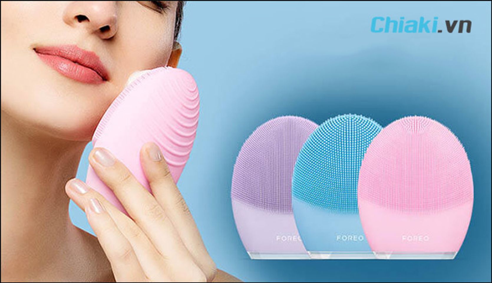 c&aacute;ch sử dụng m&aacute;y rửa mặt Foreo Luna 3