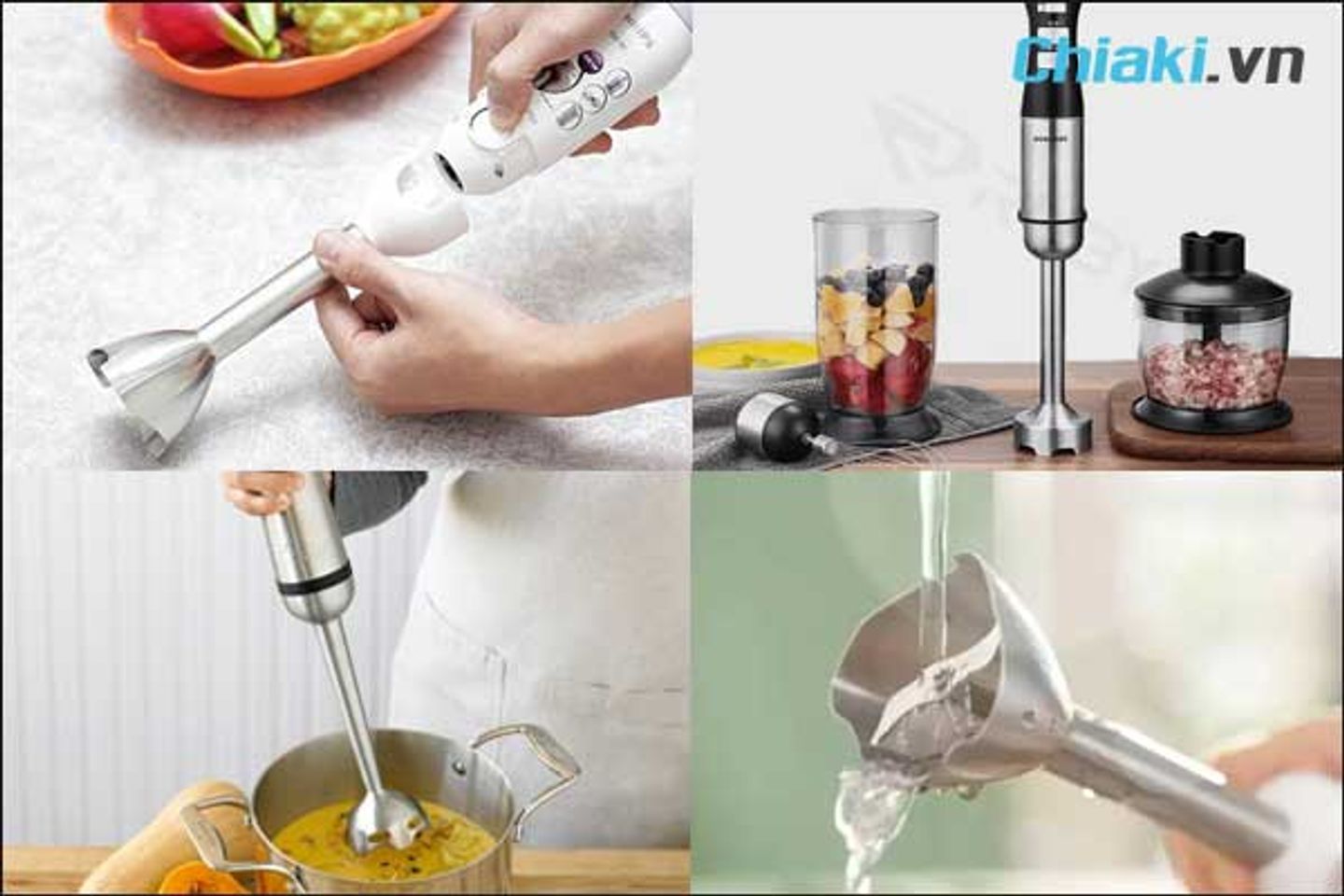 C&aacute;ch sử dụng m&aacute;y xay sinh tố cầm tay
