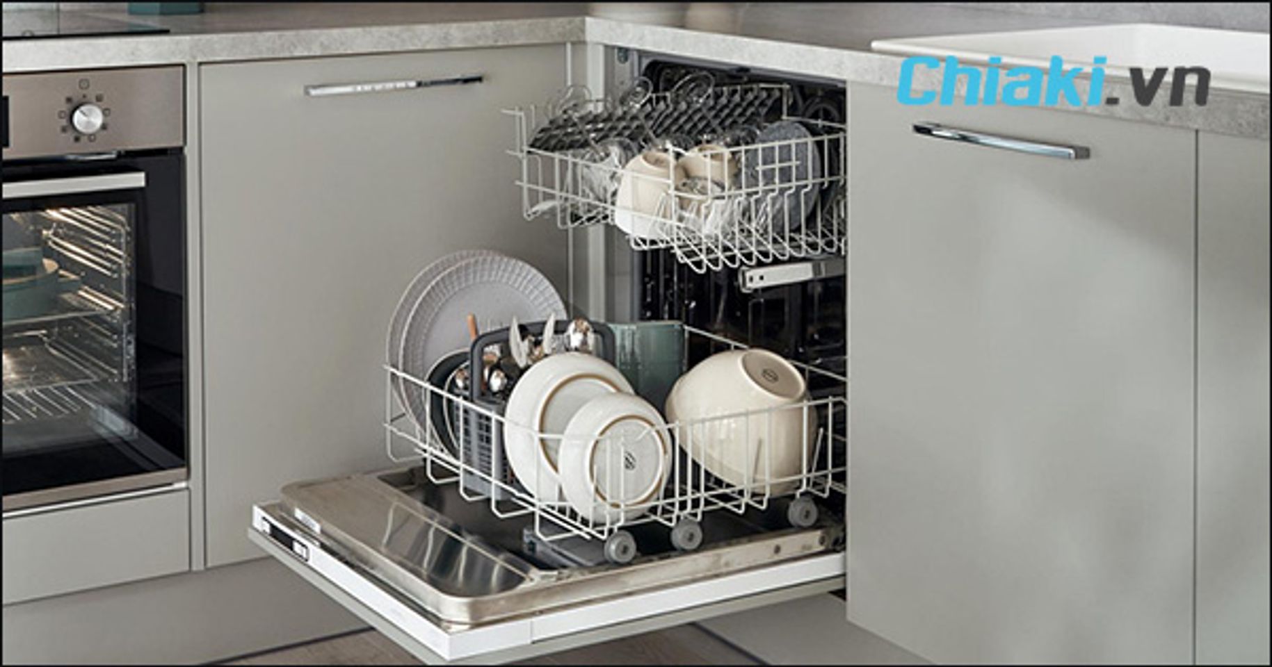 C&aacute;ch vệ sinh m&aacute;y rửa mặt bằng m&aacute;y rửa ch&eacute;n