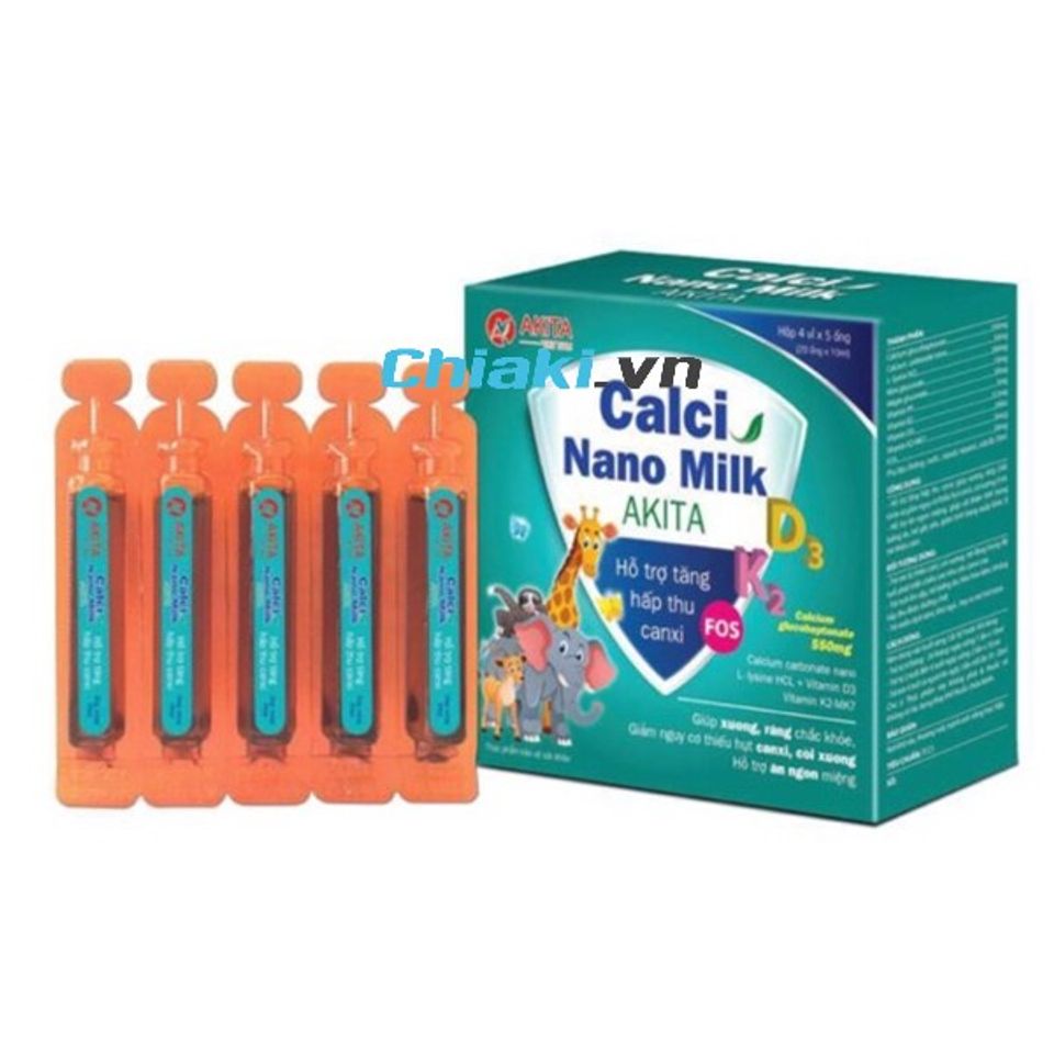 canxi cho b&agrave; bầu dạng ống Calci Nano Milk Akita&nbsp;