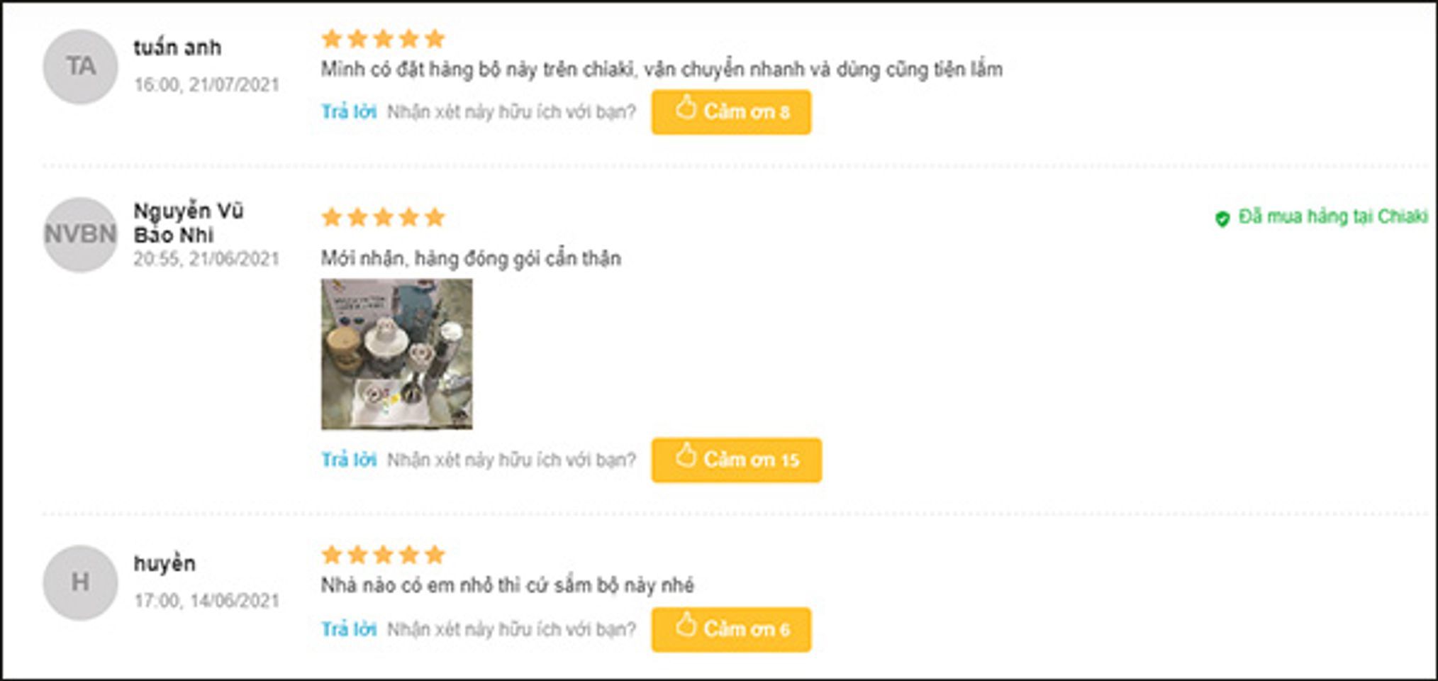 Nhận x&eacute;t của kh&aacute;ch h&agrave;ng về m&aacute;y xay Moaz B&eacute;b&eacute; MB&ndash;026