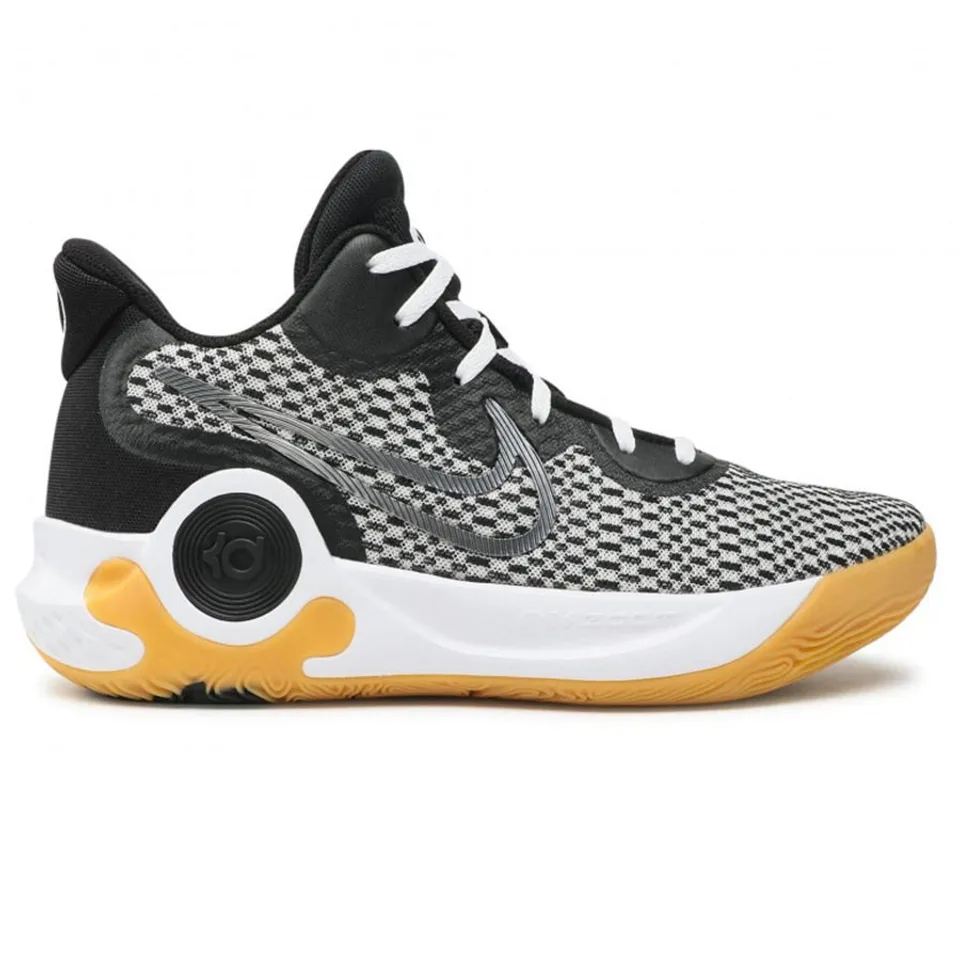 Giày bóng rổ Nike KD Trey 5 IX Black/MTLC Cool Grey CW3400-006 chất liệu êm ái, thoáng khí