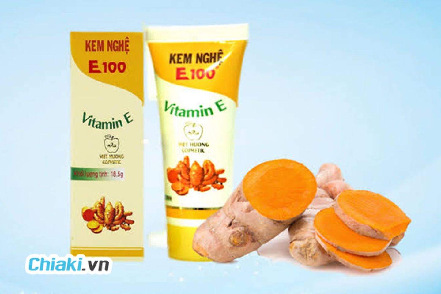 Kem nghệ E100 dưỡng da s&aacute;ng mịn, mờ th&acirc;m sẹo