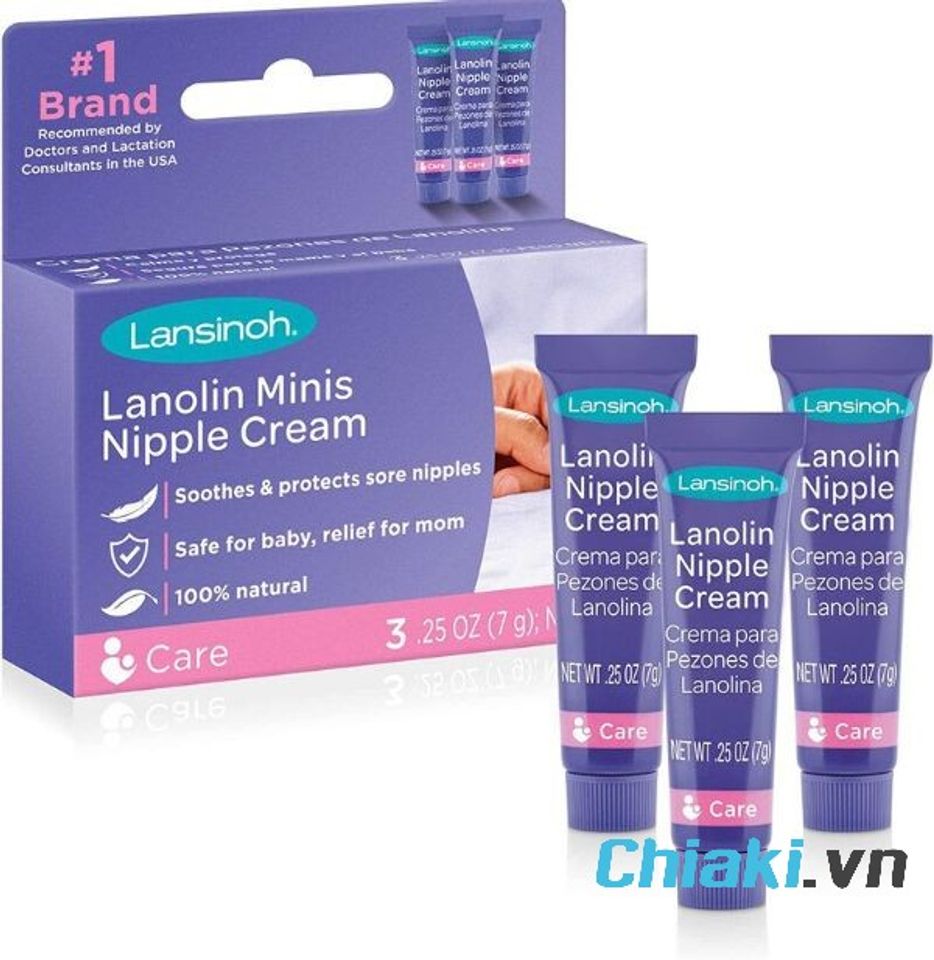 Kem trị nứt cổ g&agrave; Lansinoh