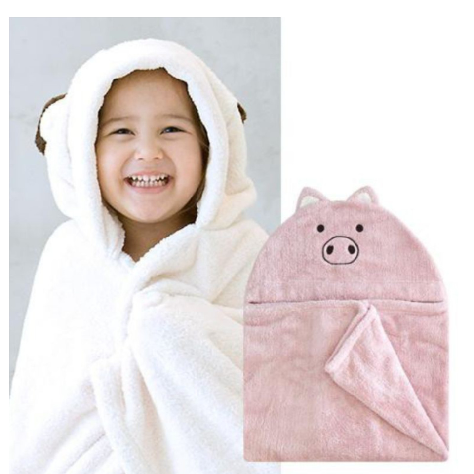 Khăn tắm có mũ cho bé Million Dollar Baby Hàn Quốc chất liệu mềm mại, thân thiện với làn da trẻ nhỏ