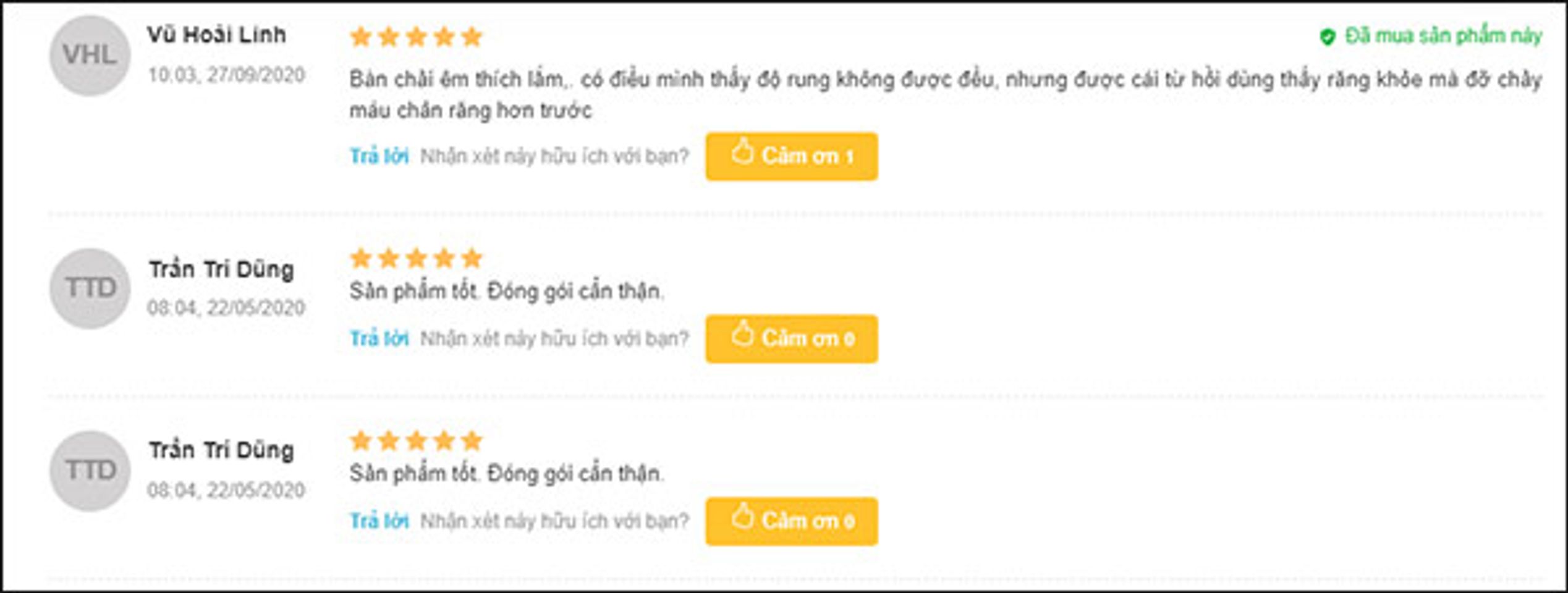 người d&ugrave;ng review b&agrave;n chải điện cho răng niềng