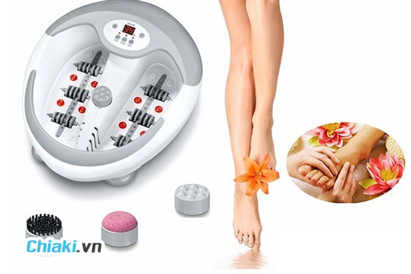 Bồn ng&acirc;m Massage ch&acirc;n