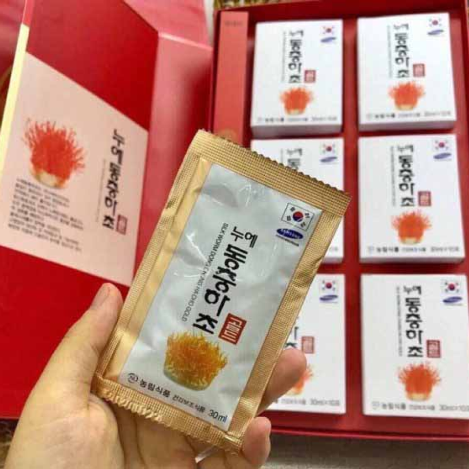 Nước đông trùng hạ thảo hộp đỏ Hàn Quốc cao cấp hộp 30 gói
