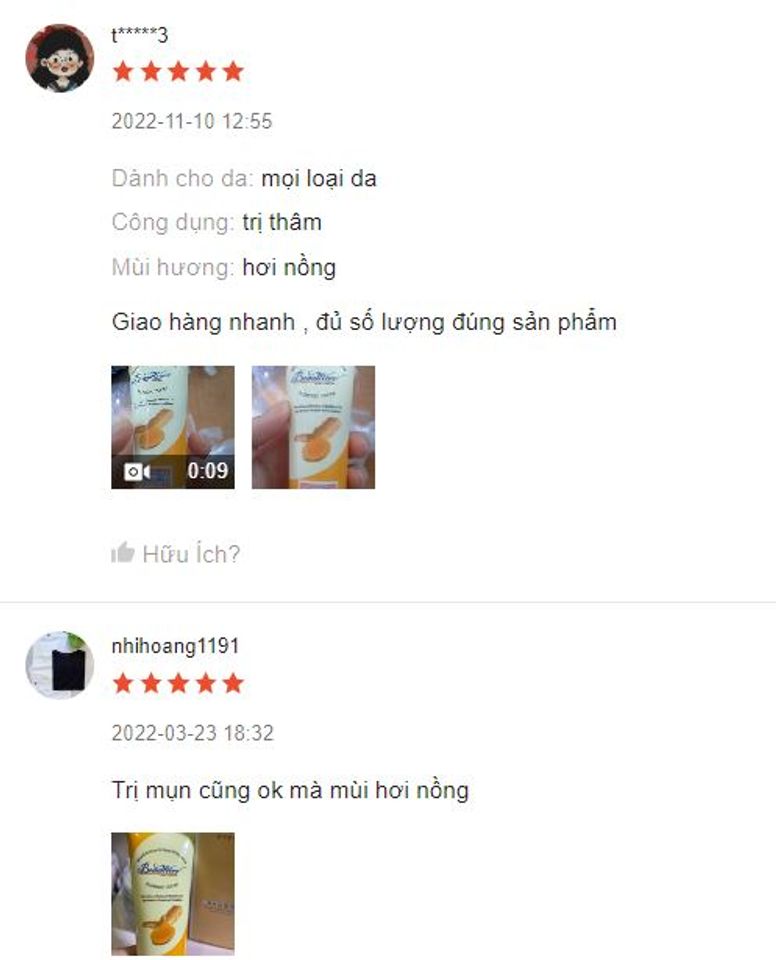Nhận x&eacute;t/ đ&aacute;nh gi&aacute; từ người d&ugrave;ng