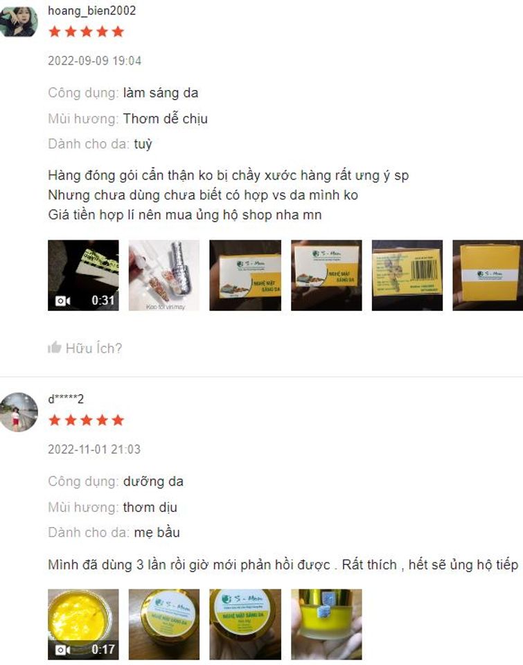 Nhận x&eacute;t/ đ&aacute;nh gi&aacute; từ người d&ugrave;ng