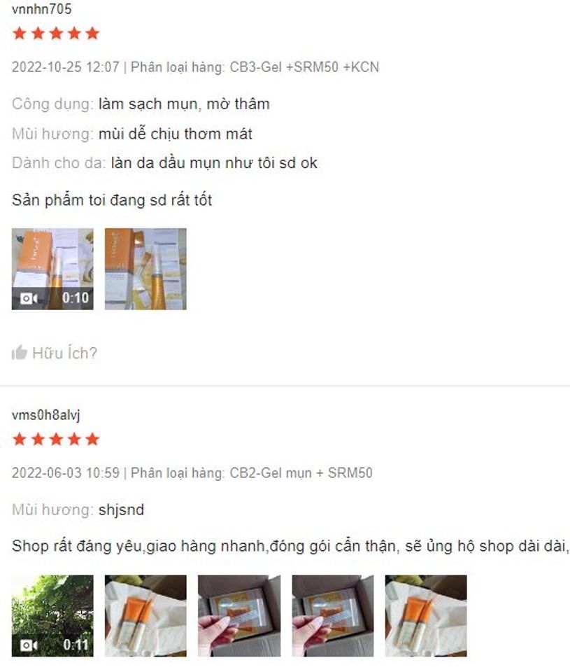 Nhận x&eacute;t/ đ&aacute;nh gi&aacute; từ người d&ugrave;ng