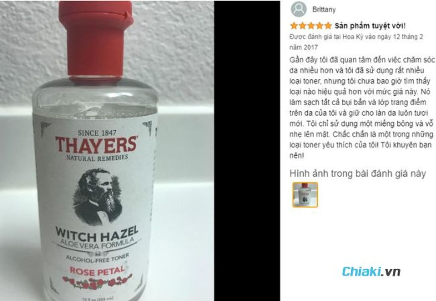 Review Toner kh&ocirc;ng cồn cho da dầu mụn, nhạy cảm Thayers Natural Remedies Facial&nbsp;