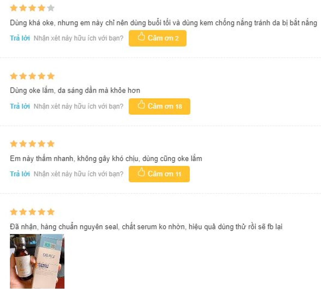 Đ&aacute;nh gi&aacute; từ người d&ugrave;ng/ kh&aacute;ch h&agrave;ng