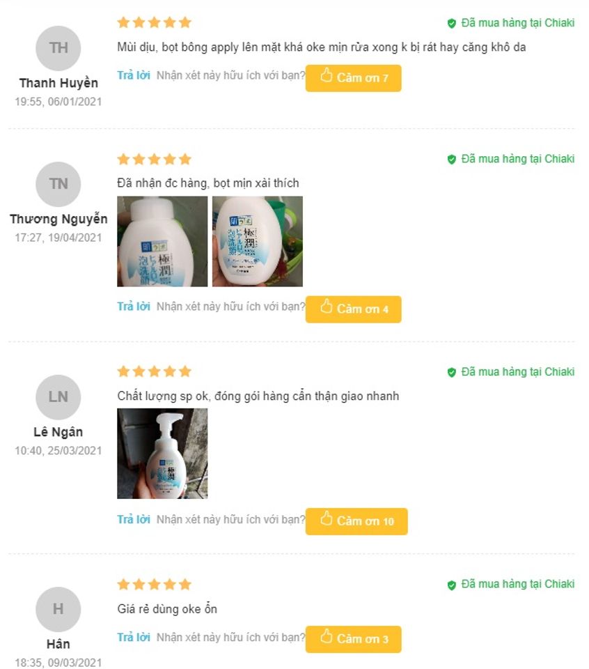 Review sữa rửa mặt cho da hỗn hợp Hada Labo 