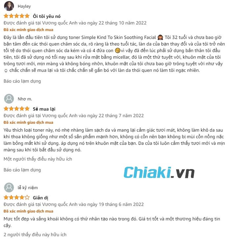 Review Toner kh&ocirc;ng cồn Simple Sensitive Skin Expert thu nhỏ lỗ ch&acirc;n l&ocirc;ng