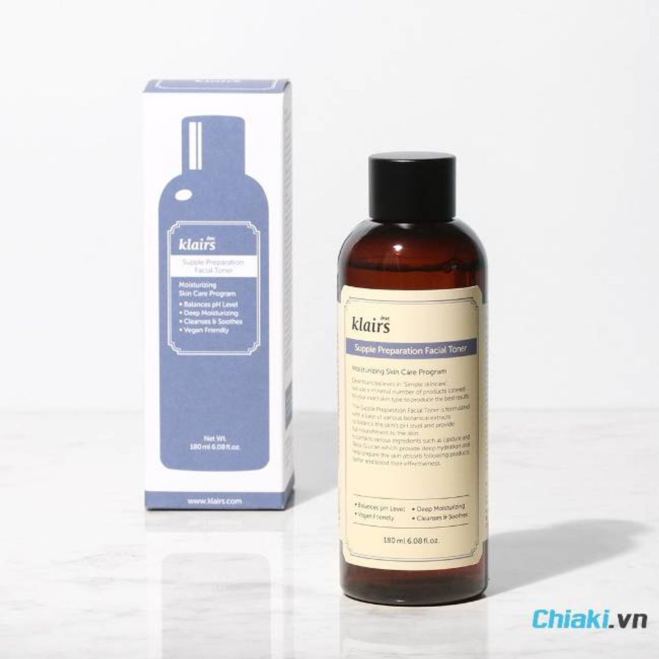 Toner kh&ocirc;ng cồn cho da kh&ocirc; Dear Klairs Supple Preparation Facial&nbsp;