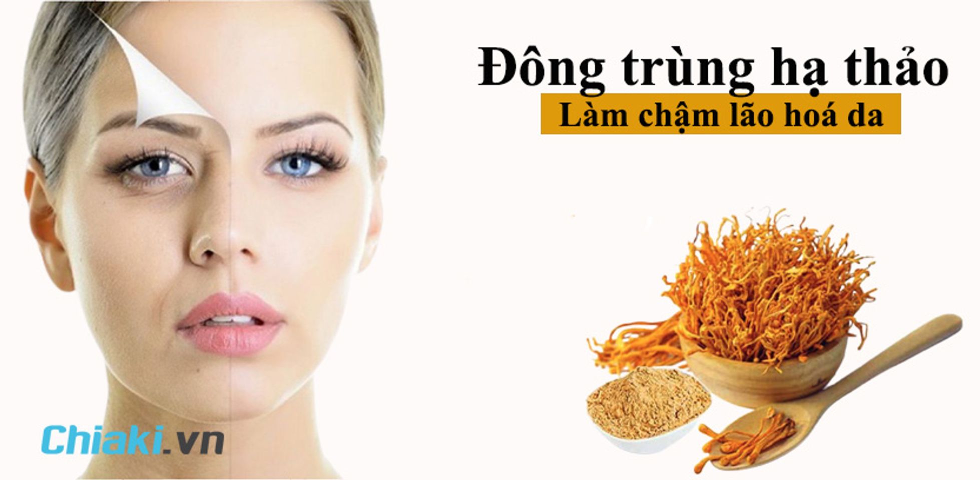 Tr&ugrave;ng thảo l&agrave;m chậm l&atilde;o ho&aacute; da, k&eacute;o d&agrave;i tuổi thọ cho con người