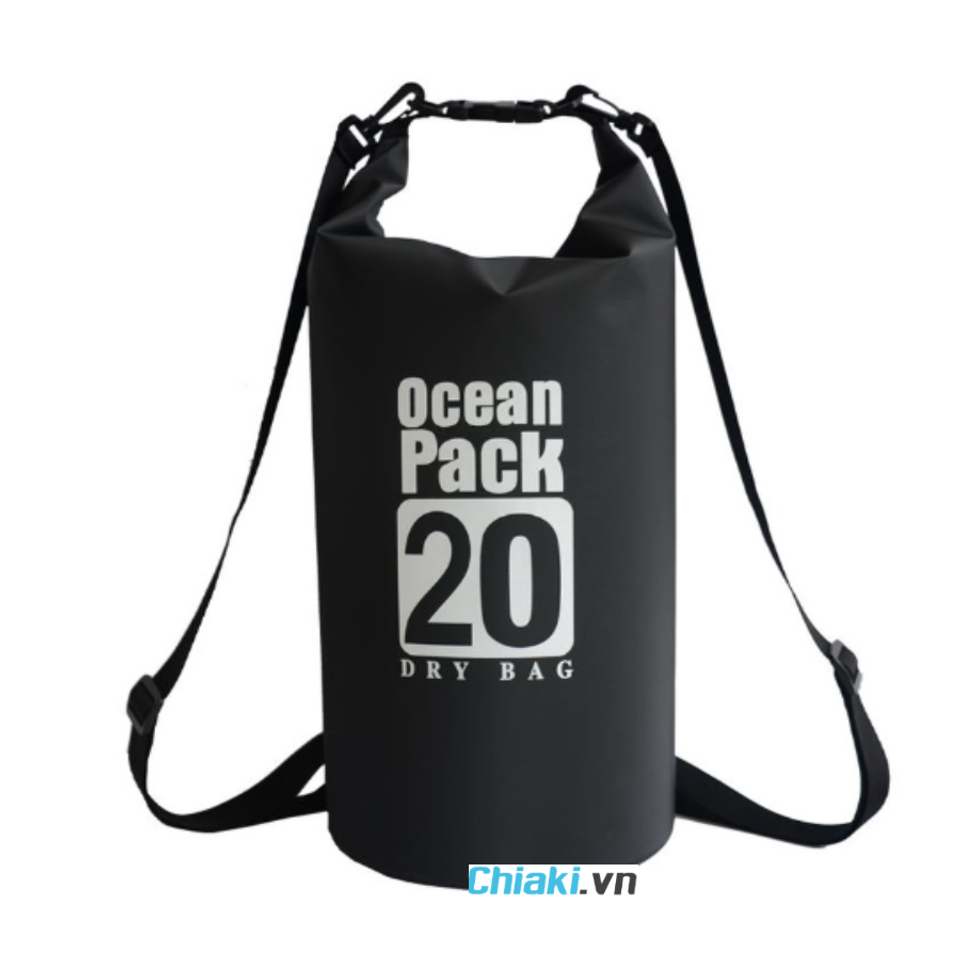 Túi đựng đồ chống nước có quai đeo Ocean Pack màu đen