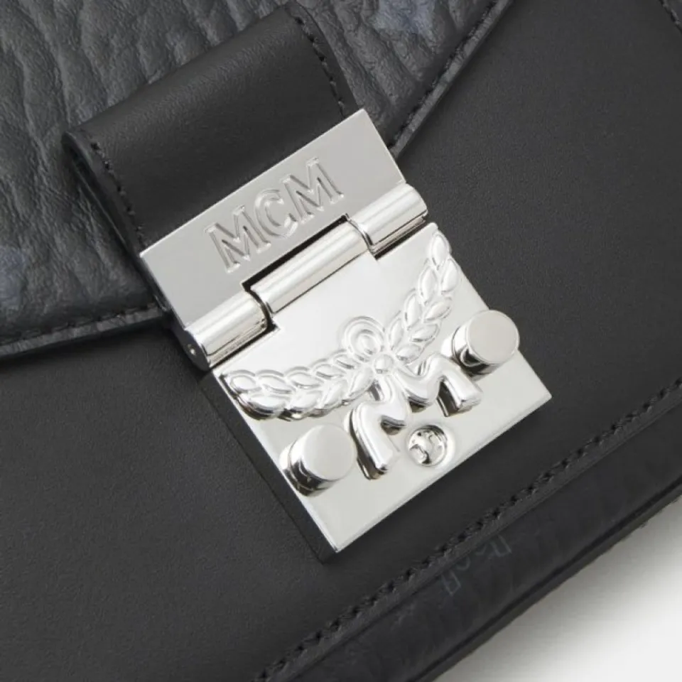 Túi MCM Millie Crossbody in Color Splash Logo Leather 021266 màu đen