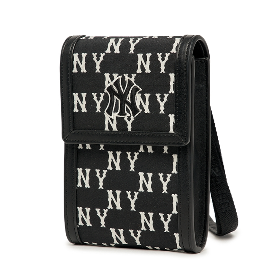 Túi trẻ em MLB Classic Monogram JQD Phone Bag New York Yankees Black 7ACRM033N-50BKS