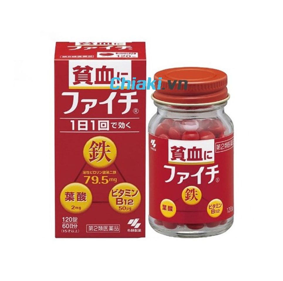 Vi&ecirc;n uống bổ m&aacute;u Faichi Kobayashi, vi&ecirc;n sắt cho b&agrave; bầu của nhật